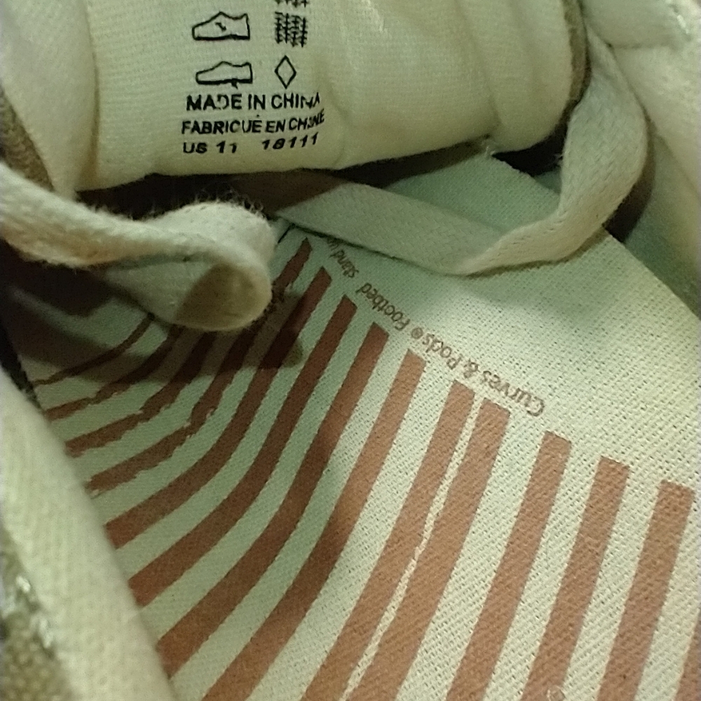 Taos Star Khaki Wash Lace Up Canvas Sneakers Shoes Women's sz 11. - Picture 10 of 11